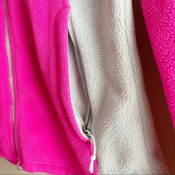 The North Face • Full Zip Fleece Jacket‎ in Hot Pink and Light Grey, Size XS - Picture 10 of 14